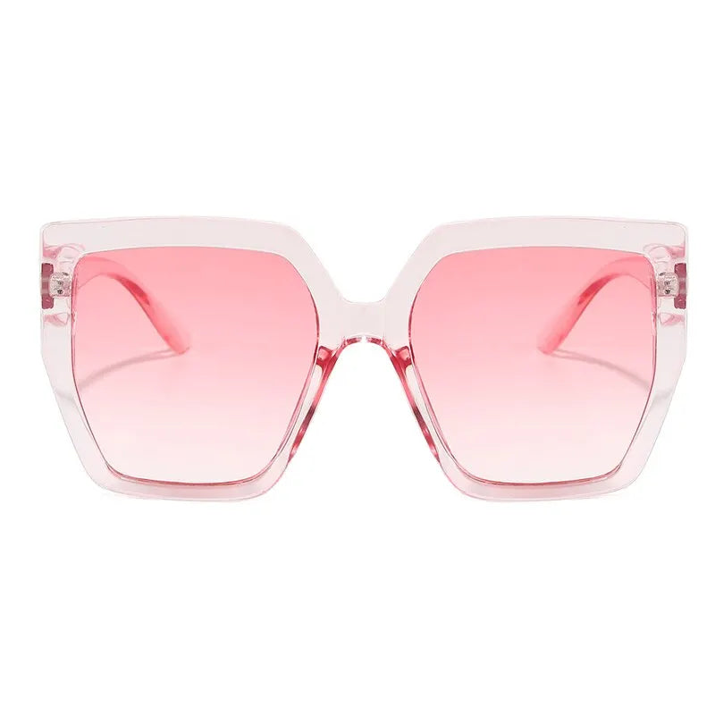 Vintage Oversized Square Sunglasses Women For Men Classic Big Frame Trending Sun Glasses UV400 Luxury Brand Designer Eyeglasses