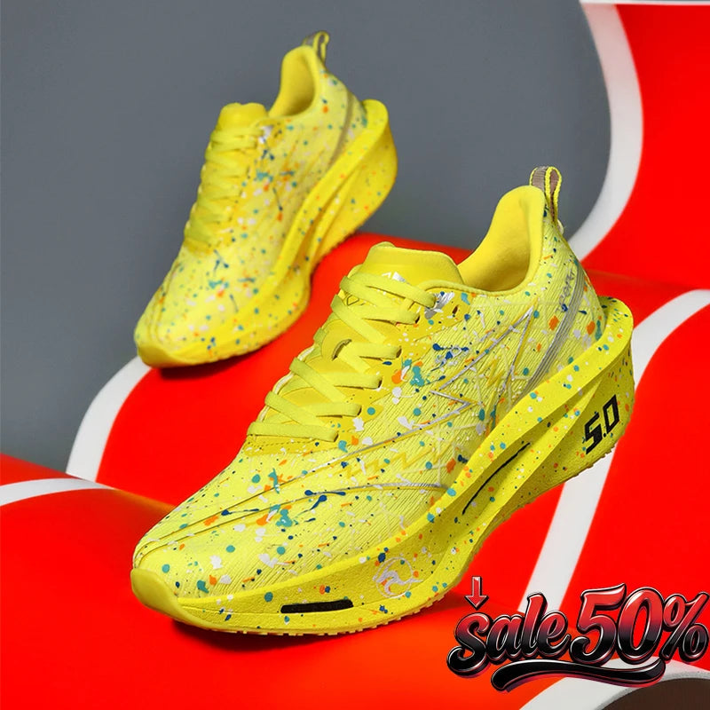 2026 Air Cushion Jogging Running Shoes Carbon Plate Marathon Men's Sports Breathable Lightweight Women's Non-Slip Sneakers