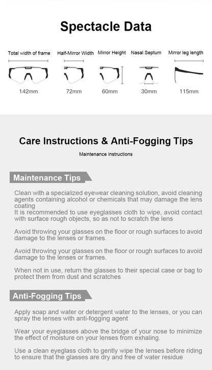 LAMEDA gepolariseerde fietsbril voor op de weg, UV400, mountainbike-zonnebril, fietsbril, sportbril, outdoor-zonnebril, heren, dames