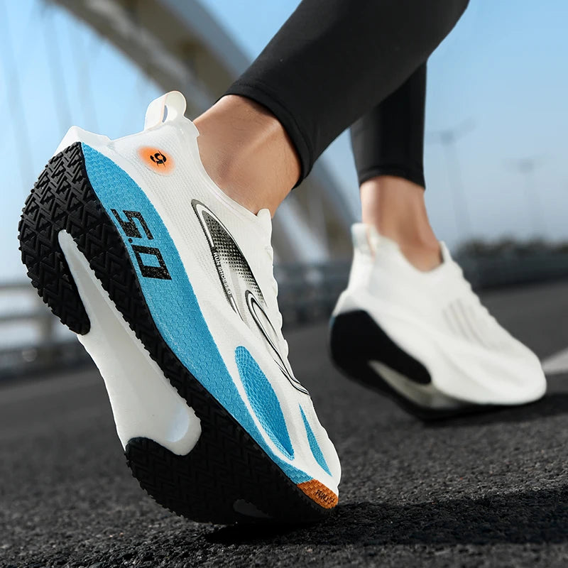 New Sports Shoes for Men&Women, Running Sneakers, Carbon Plate, Male Marathon Racing, Shock-absorbing, Athletics Training Shoes