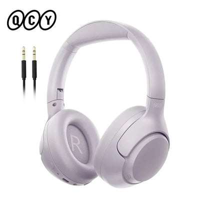 Casque sans fil QCY H3 ANC, réduction de bruit active hybride 43 dB, Bluetooth 5.4, casque Hi-Res avec LDAC, casque supra-auriculaire, 60 heures d'autonomie
