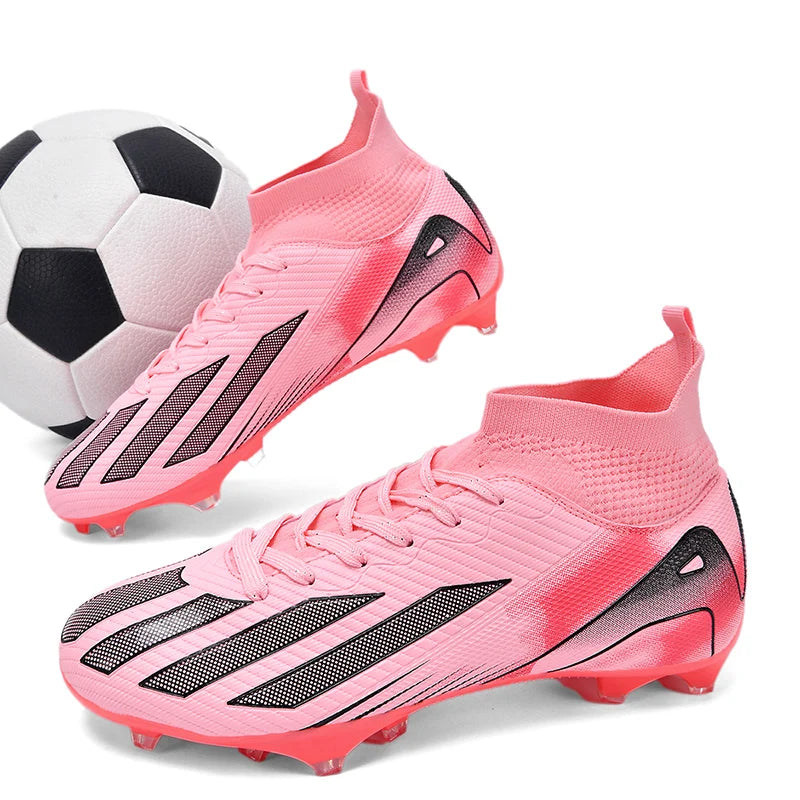 New Men's Football Boots Adult's Soccer Field Shoes Teenager's Sports Cleats Outdoor Grass Training Boots High Quality Sneakers