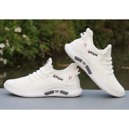 Chaussures d'été en maille respirante pour hommes, chaussures de papa, chaussures de sport et de loisirs pour hommes, chaussures blanches tissées antidérapantes et Anti-odeur pour hommes