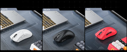 Mysz gamingowa ATTACK SHARK R1 Tri-mode, sensor PixArt PAW3311, 18000 DPI, 1000hz, ultralekka 59g, do dużych dłoni, do PC/Mac