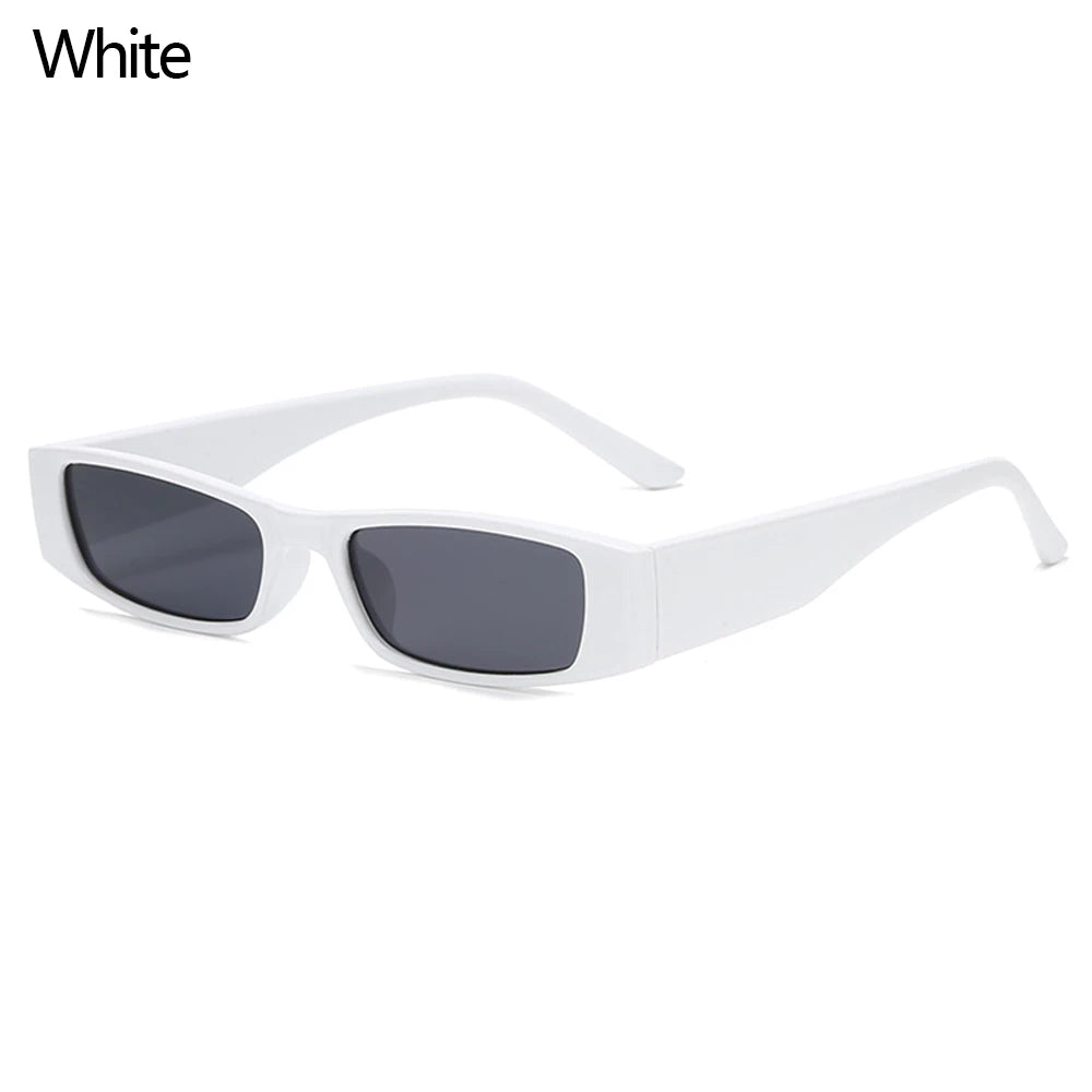 Small Rectangle Sunglasses Women Men Retro Narrow Frame Leopard Vintage Square Sun Glasses Female Punk Cat Eye Eyewear Oculos