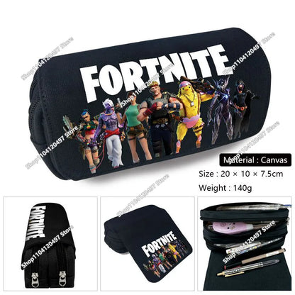 Victory Royale Student Boys Girls Fortnite Capacity Pencil Stationery Case Peely Llama Hero Children's Pen Box Kids Teen Bags