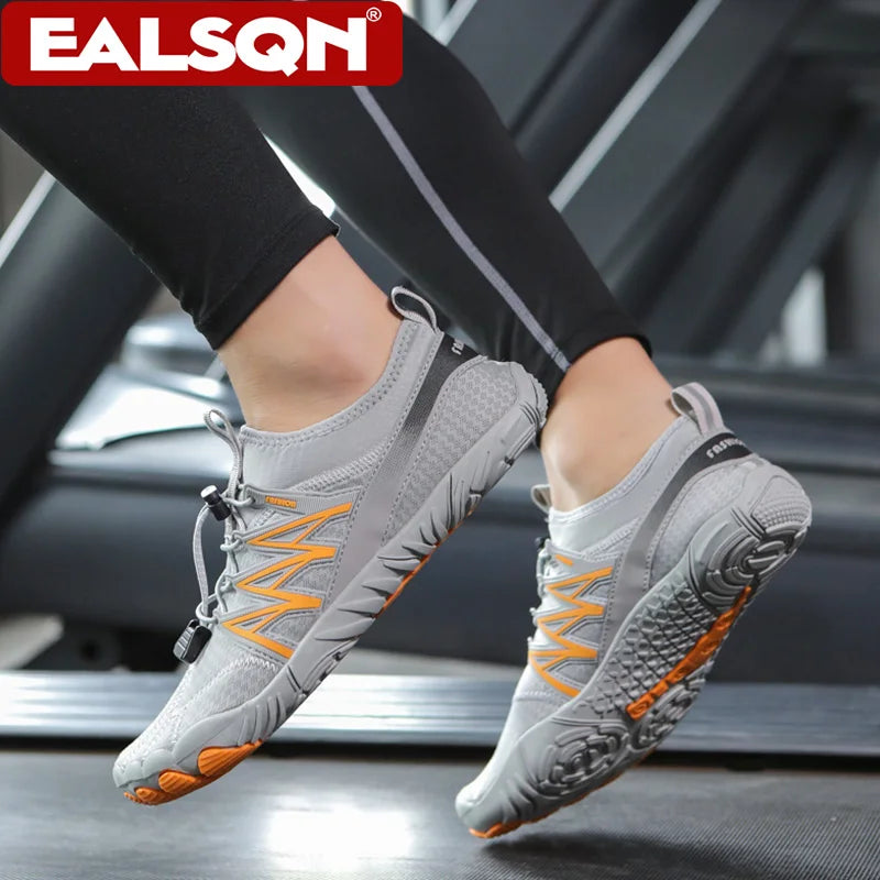 Lehké pánské outdoorové tréninkové boty na běhání naboso, rychleschnoucí plavecké boty, sportovní boty do tělocvičny, fitness a na jogging