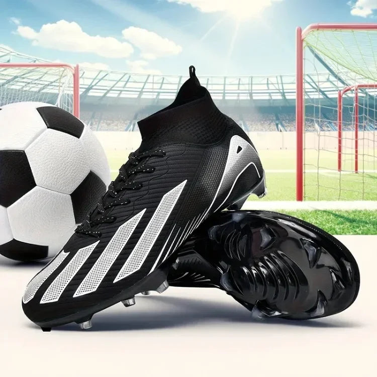 Vyriški nauji TF futbolo bateliai, sportiniai bateliai, „Society Turf Grass“, ultralengvi vyriški futbolo bateliai, patogūs futbolo bateliai su kulkšnių apsauga, futsalo bateliai, greiti