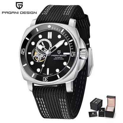 PD1736 PAGANI DESIGN 2025 Men Automatic Mechanical Watches Casual Fashion Sapphire Stainless Steel Diving TMI NH39 Reloj Hombre
