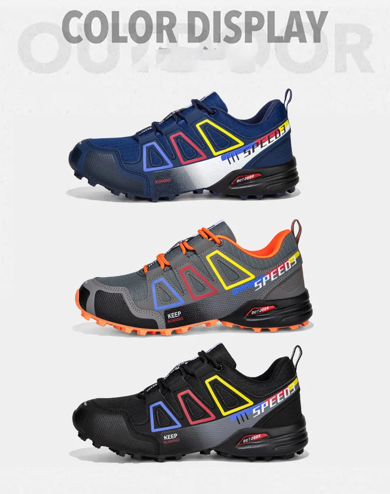 Men's Hiking Shoes Outdoor Sports Lace-Up Hiking Shoes Women's Hiking Sports Non-slip Hunting Tactical Sports Shoes