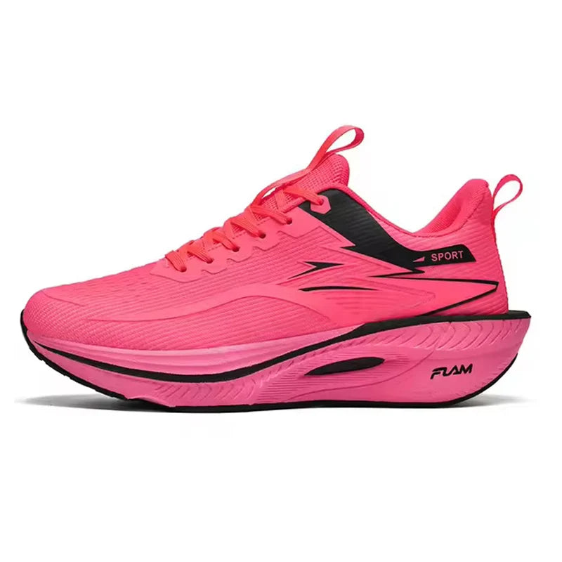 Men Running Shoes Marathon Sports Air Cushion Carbon Board Breathable Lightweight Comfortable Women Outdoor Athletic Sneakers