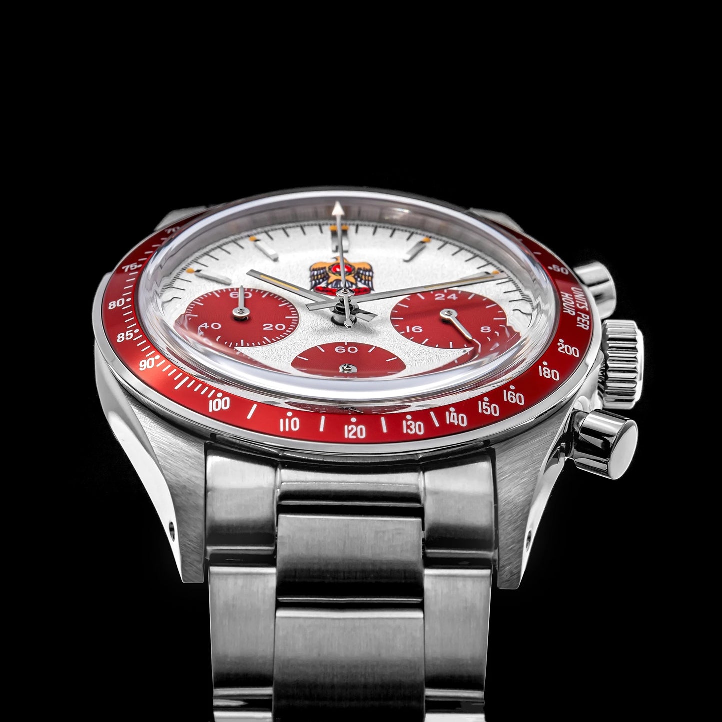 Thorn T010 37mm Quartz Watch VK63 Movement Mens Chronograph Watch Sapphire K9 Glass Luminous Waterproof Fashionable Retro Watch