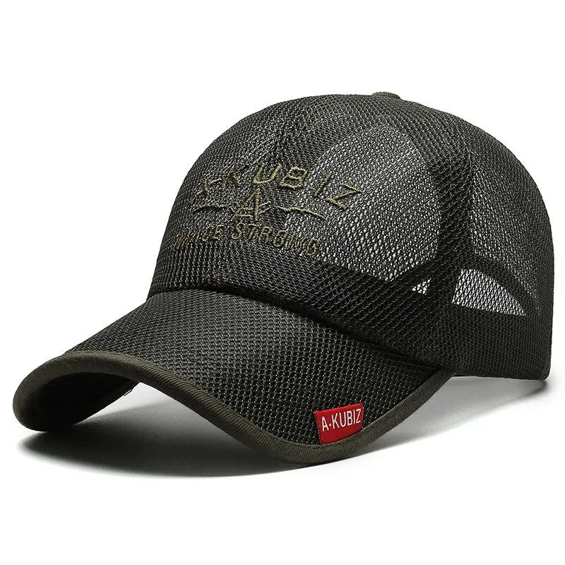 Summer Hats For Men And Women Mesh Baseball Caps Fashion Embroidered Visor Hat Outdoor Embroidered Letter Sun Protection Hat