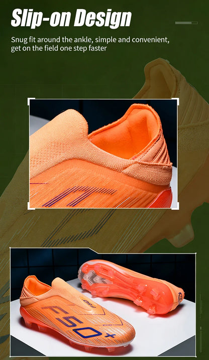 New Men’s Soccer Shoes Outdoor Anti-Slip Youth Sports Shoes Ultralight Turf Comfortable Football Boots