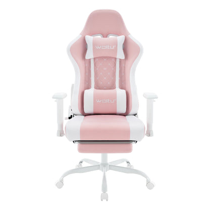 WOLTU Massage Gaming Chair Ergonomic Adjustable Height Office Armchair with Headrest Footrest Swivel Chair Mesh Computer Chair