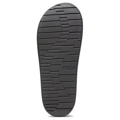Sandales PUMA Softride, sandales confortables à enfiler, chaussures, noir et vert, 382111-20.