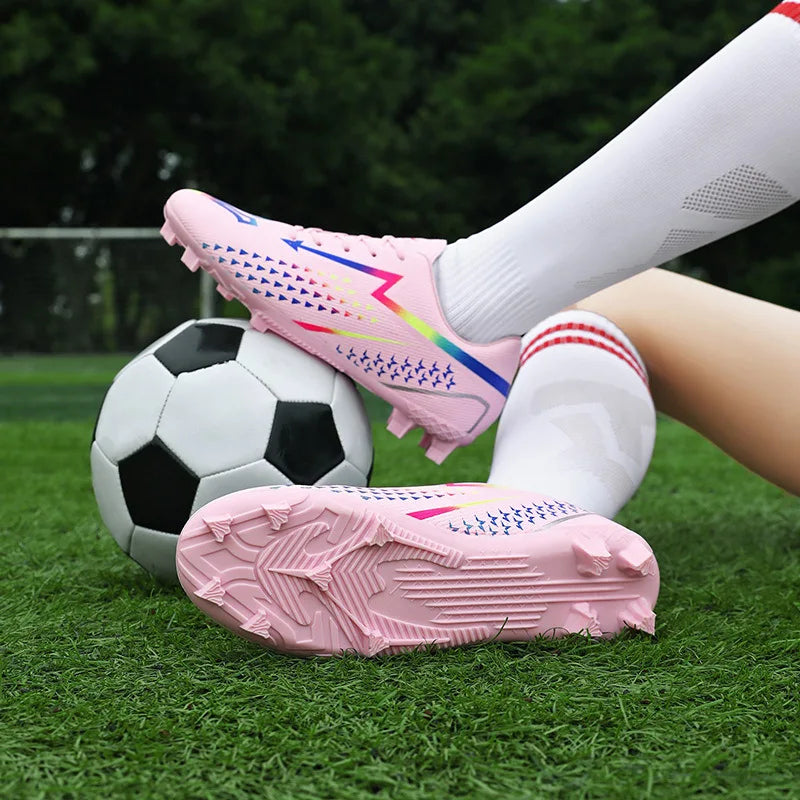 High Quality Men's Soccer Shoes for Society, Ultralight Turf Soccer Cleats Sneakers, Training Football Boots Chuteira Campo Sizes 35-45