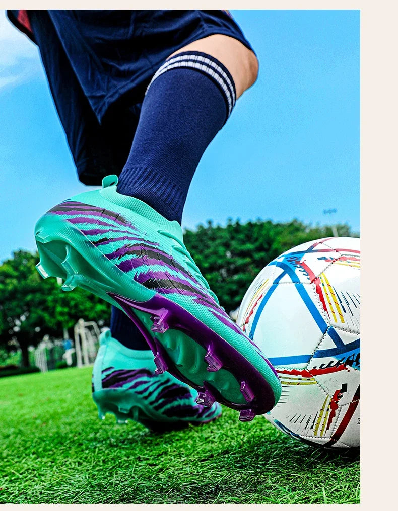 Herren-Fußballschuhe Sport Ultraleicht Rutschfest Outdoor Erwachsene Stollen Spiel Unisex-Fußballschuhe Bequem Rasen Hochwertig