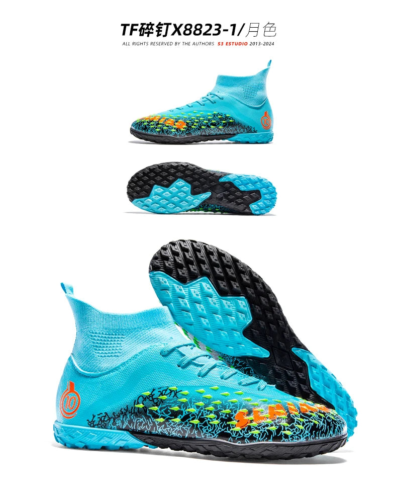 Men Professional Football Shoes Society Cleats Soccer Shoes Original Indoor Football Field Boots Grass Training TF/FG Sneaker