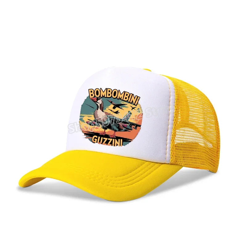 Italian Brainrot Baseball Caps Funny Anime Printed Tung Tungtung Sahur Sunny Hats Summer Adjustable Famliy Headdress Cap Gifts