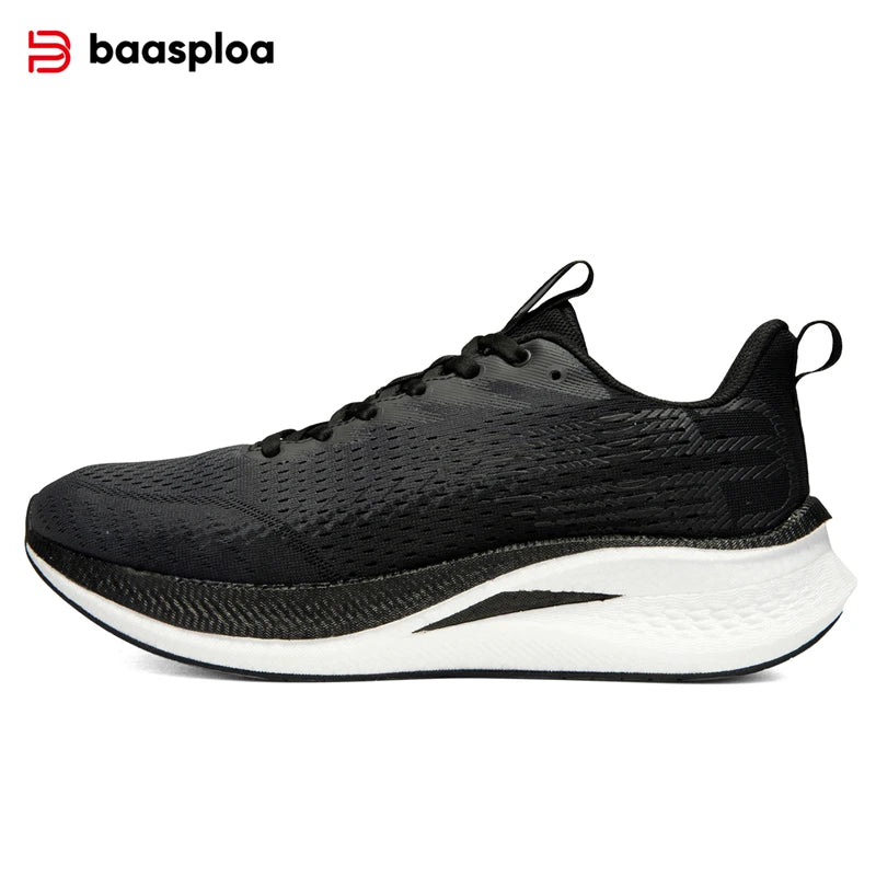 Baasploa Running Shoes Men Carbon Plate Professional Cushioning Anti-slip Sneaker Female Casual Breathable Jogging Sports Shoes