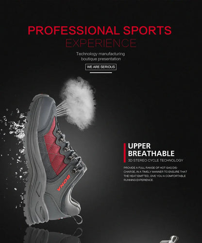 BONA 2023 New Designers Hiking Shoes Trekking Sneakers Men Shoes Man Trekking Walking Mansculino Fishing Camping Jogging Shoes