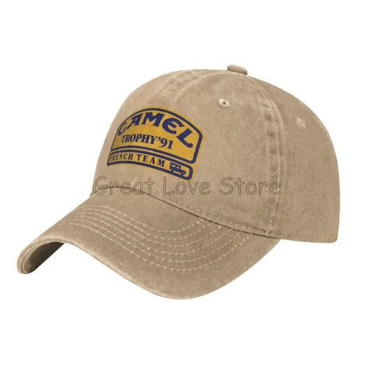 Camel Trophy 91 Cowboy Hat Retro Adjustable Washed Cotton Golf Hat Summer Vintage Sun Visors Baseball Caps
