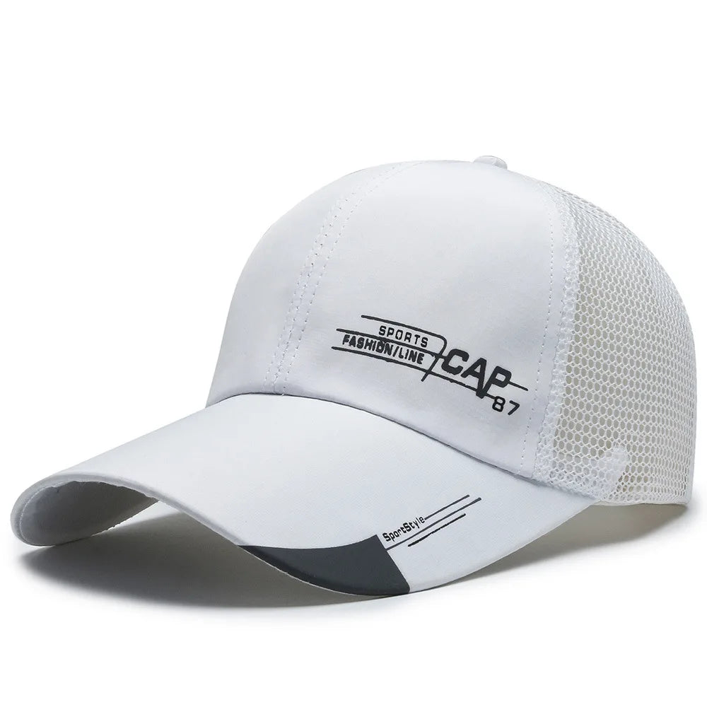 Mens Summer Quick Dried Korean Casual Breathable Mesh Fisherman Hat
