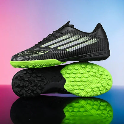 Nouvelles chaussures de football pour hommes, baskets confortables, chaussures de football professionnelles à cheville haute, chaussures de sport unisexes antidérapantes TF/FG pour garçons