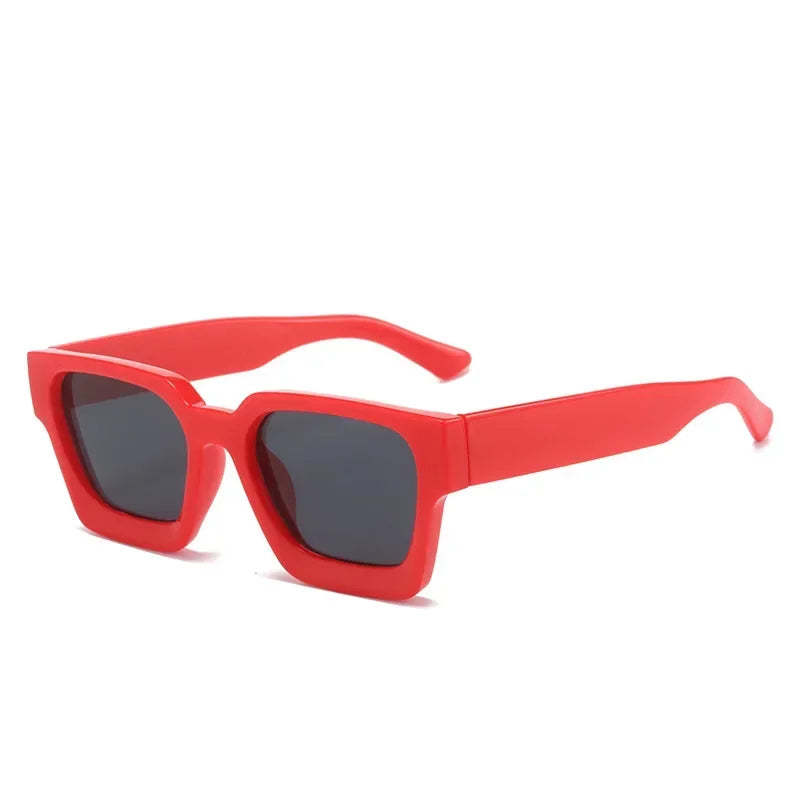 JNPCXI Fashion Square Women Luxury Sunglasses Retro Gradient Blue Designer Men Trending Sun Glasses Shades UV400