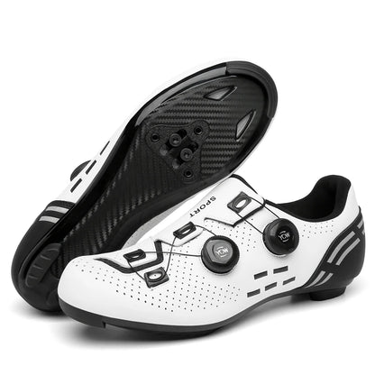 Scarpe da ciclismo di alta qualità da uomo SPD autobloccanti per bici da corsa, scarpe sportive da donna MTB da montagna antiscivolo 36-47