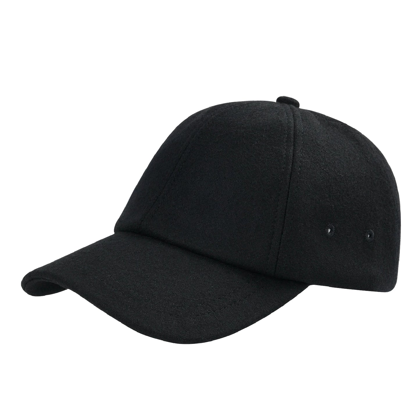 BOTVELA Men's Wool Tweed Baseball Cap Casual Style Soft Adjustable Unstructured Hat