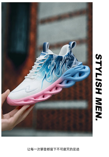 Men Running Shoes Breathable Mesh Sports Shoes Cushion Casual Sneakers Lightweight Comfortable Tennis Shoes Athletic Footwear