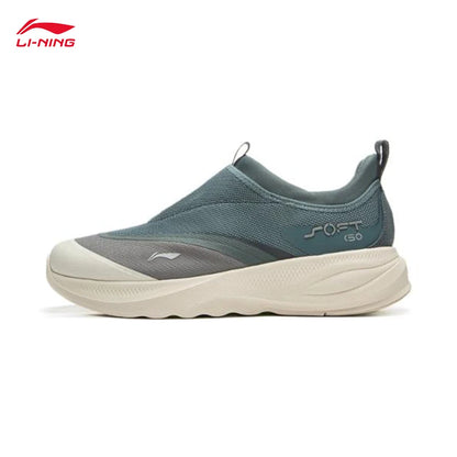 LI-NING SOFT GO 2 gåsko til mænd – slip-on, blød tyk hæl, komfortable og slidstærke, sporty hverdagssko AGLV005