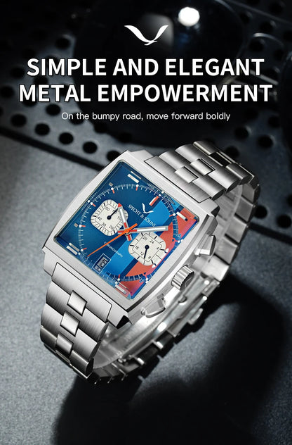 Relojes Hombre Specht & Söhne New Hot Watches Men Luxury Brand Male Japan VK64 Chronograph Trendy Sport Wristatch Waterproof