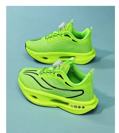 New men's and women's running shoes breathable racing sports shoes carbon cushioning lightweight men's jogging training shoes