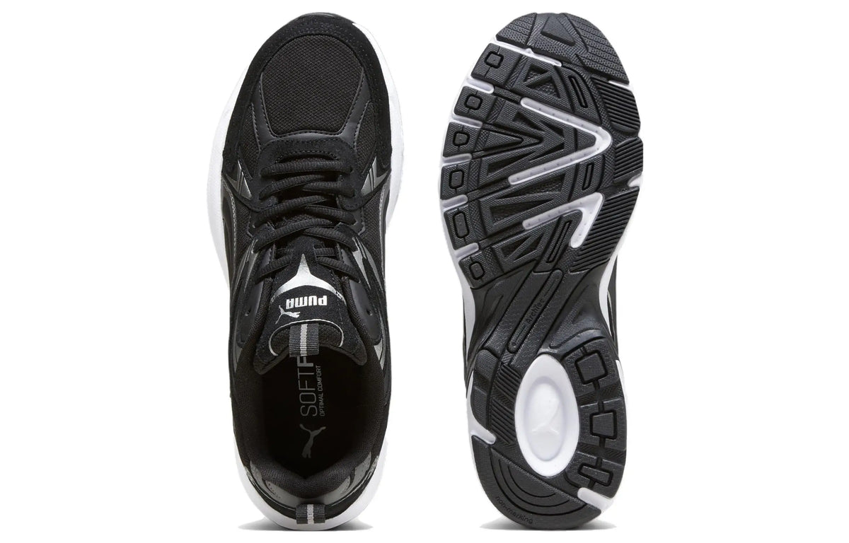 Chaussures de sport décontractées basses, respirantes et amortissantes Puma Milenio, couleur noire, 393489-01.