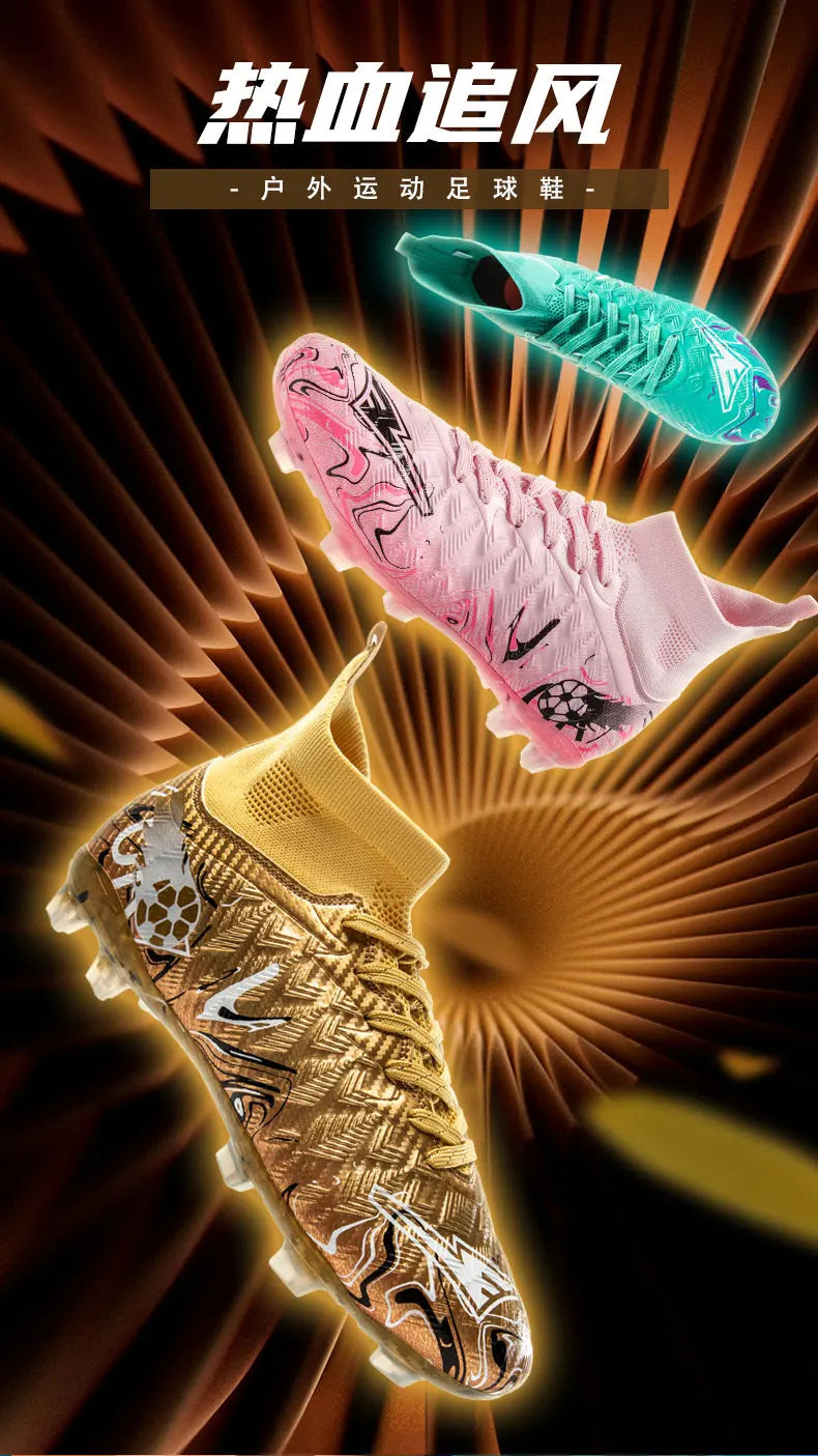 Sapatilhas de futebol profissional para homem, sapatilhas com pitões, sapatilhas de futebol originais, botas para campo de futebol de interior, treino em relva, TF/FG, ténis