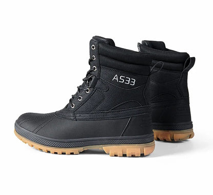 Grande taille 47 bottes d'extérieur pour hommes bottes de neige d'hiver pour hommes bottes de travail d'entraînement imperméable antidérapant garder au chaud chaussures d'hiver