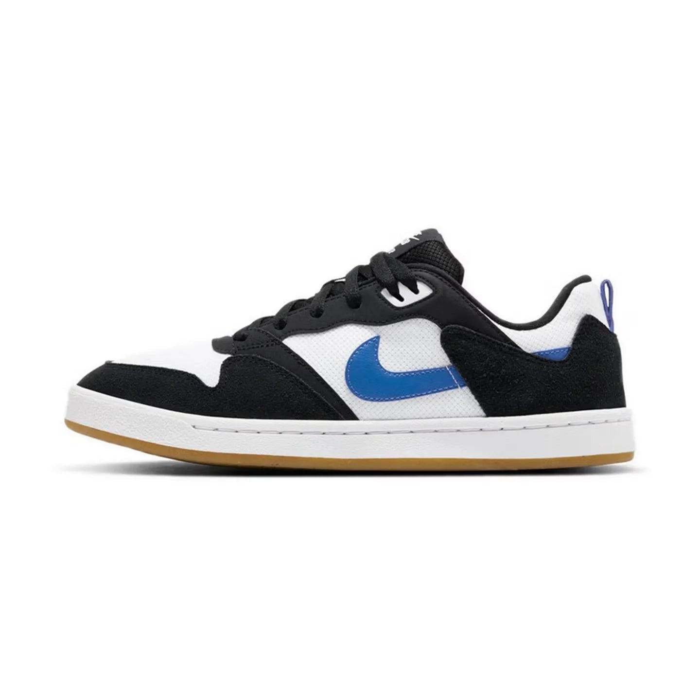 Nike SB Alleyoop Suede Low-Top Skate Shoes for Men in Black, White, and Red CJ0882-102