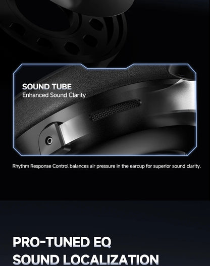 New Wireless Gaming Headphone,Bluetooth 6.0,53mm Titanium Drivers,7.1 Virtual Surround Sound,15ms Zero-Latency,for PC/PS5/Mobile