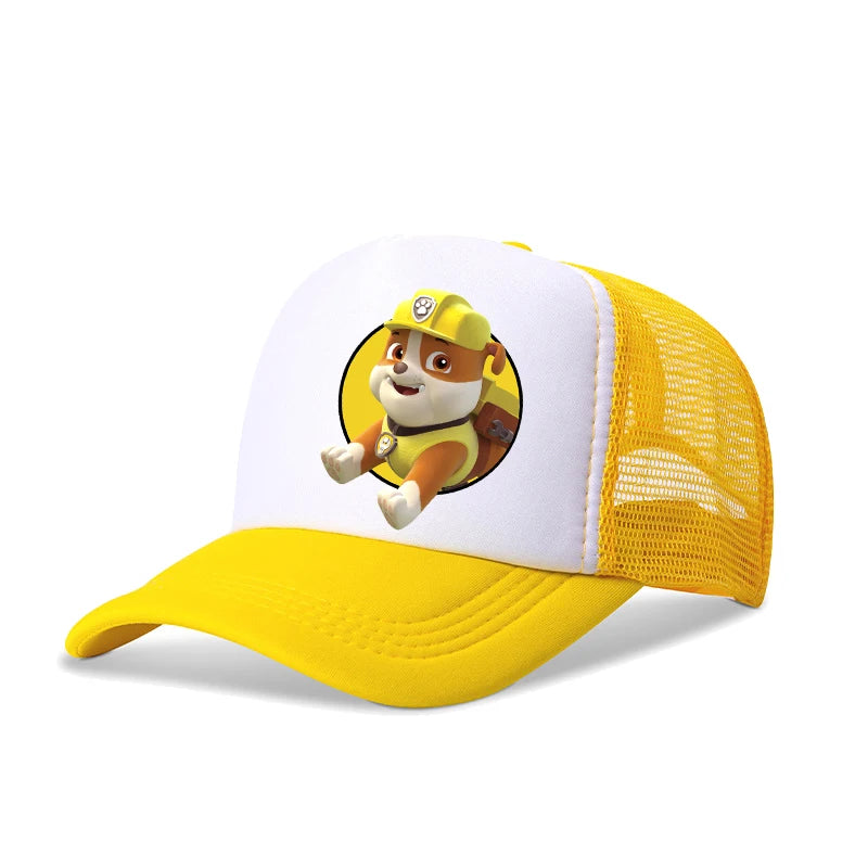 Boné de basebol infantil PAW Patrol com estampado da Skye Chase, boné de sol para meninos e meninas, bonés ajustáveis com pala, chapéus casuais de verão, presentes