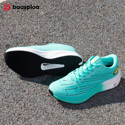 Baasploa Men Professional Running Shoes Lightweight Breathable Jogging Sports Shoes Female Carbon Plate Anti-slip Sneakers