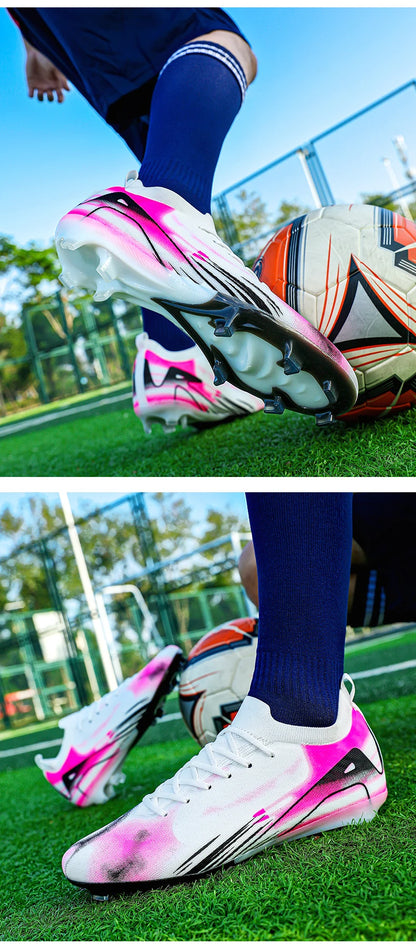 Herren-Fußballschuhe FG – rutschfeste Trainingsschuhe – Fußballschuhe mit langen Stollen – ultraleichte Outdoor-Schuhe – Dropshipping