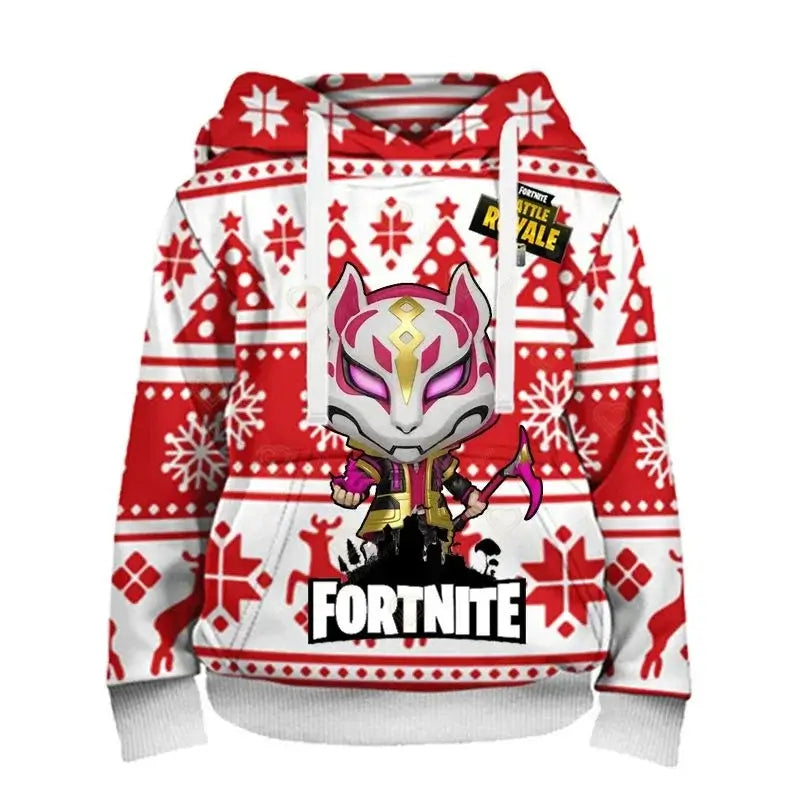 Fortnite Herren-Hoodie, modisches Sweatshirt mit 3D-Print, Battle-Game-Hoodies für Jungen und Mädchen, Hip-Hop, Herren, Freizeit-Oberbekleidung