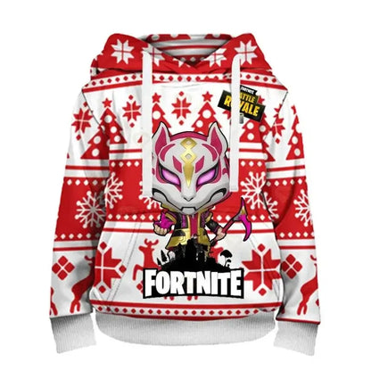 Fortnite Herren-Hoodie, modisches Sweatshirt mit 3D-Print, Battle-Game-Hoodies für Jungen und Mädchen, Hip-Hop, Herren, Freizeit-Oberbekleidung