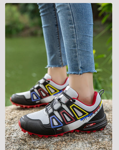 Men's Hiking Shoes Outdoor Sports Lace-Up Hiking Shoes Women's Hiking Sports Non-slip Hunting Tactical Sports Shoes
