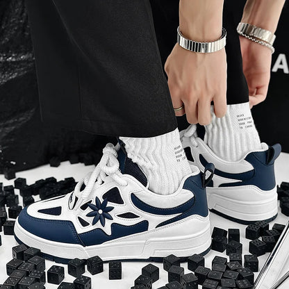 Fashion Mens Shoes Trend Street Skateboard Shoes Man Luxury Brand Training Sneakers Mesh Breathable Casual Shoes Tenis Masculino