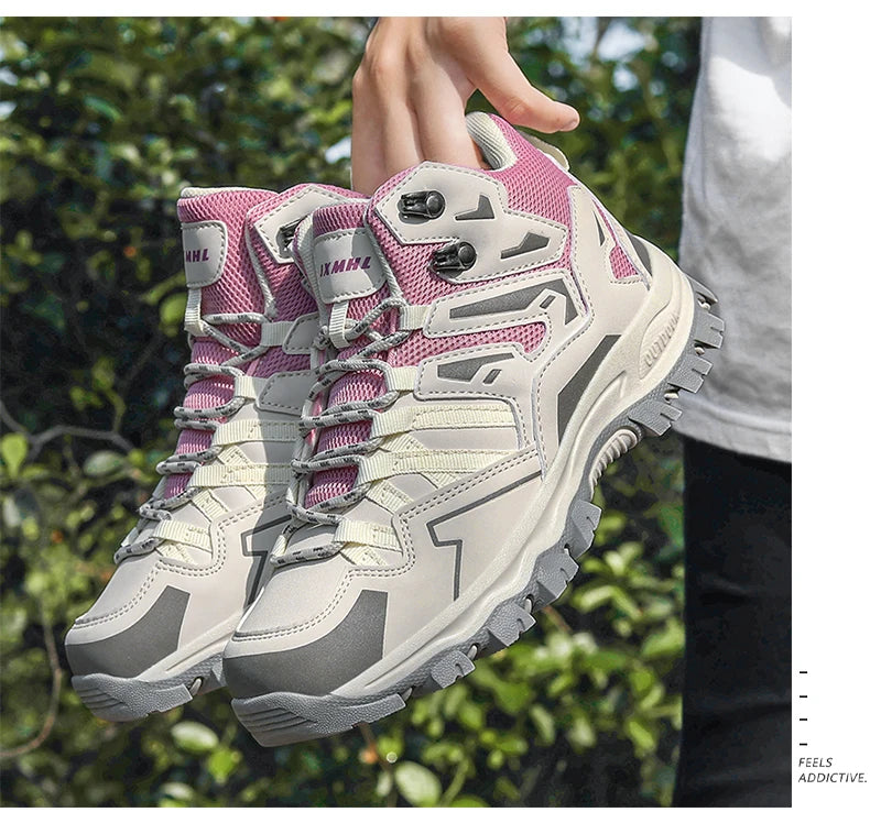Zapatillas de senderismo unisex, zapatillas deportivas para actividades al aire libre, botas de acampada, zapatillas impermeables de mujer para caminar, zapatillas de senderismo antideslizantes