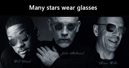 RE Sunglasses Man American Army Military Aviation Pilot Sun Glasses Glass Lens Woman Luxury Brand Vintage Metal Titanium Frame